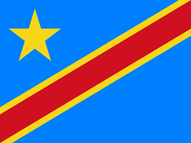 Democratic Republic of the Congo Flag