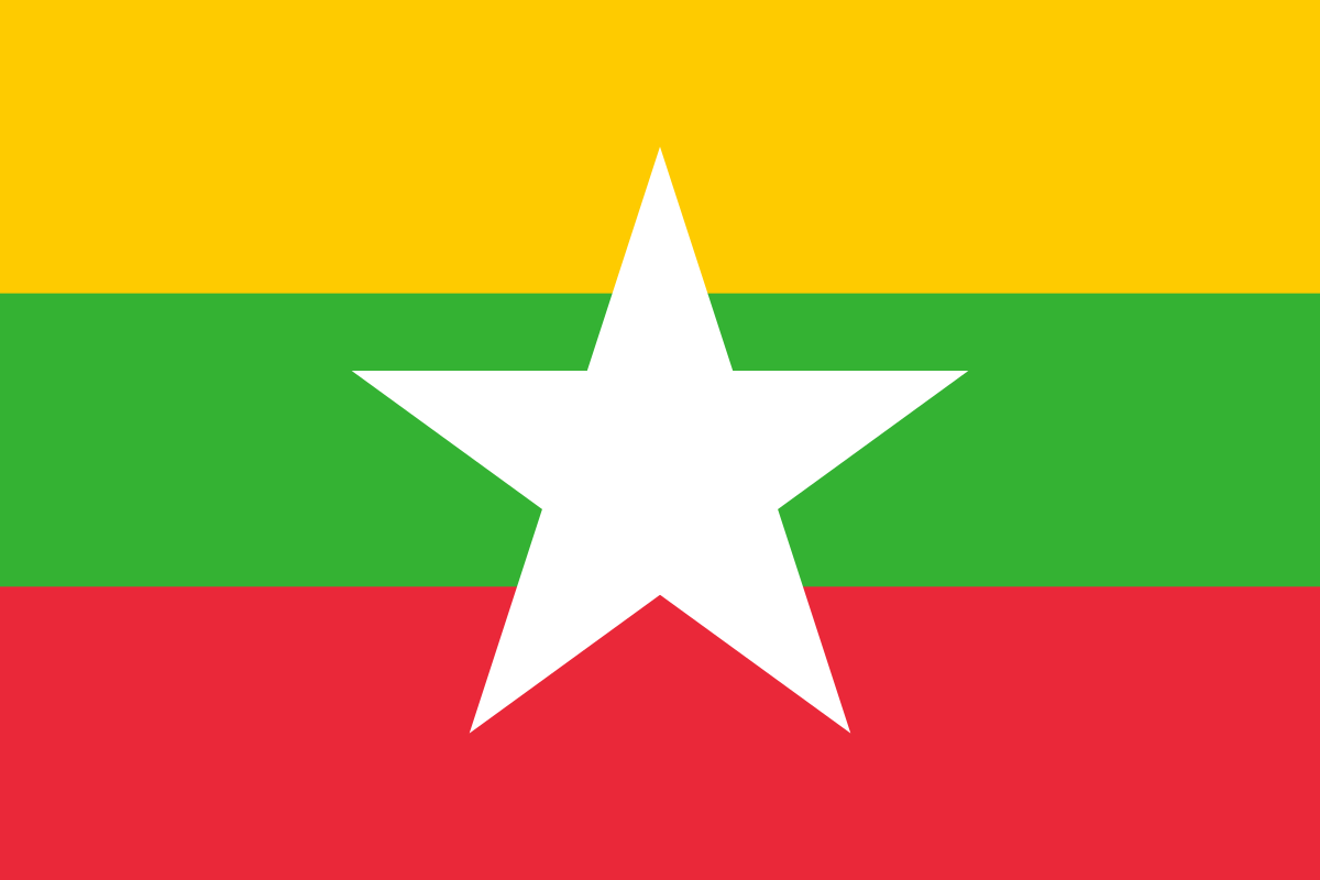 Myanmar (formerly Burma) Flag