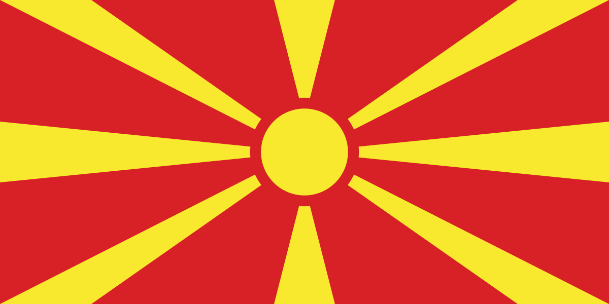 North Macedonia Flag